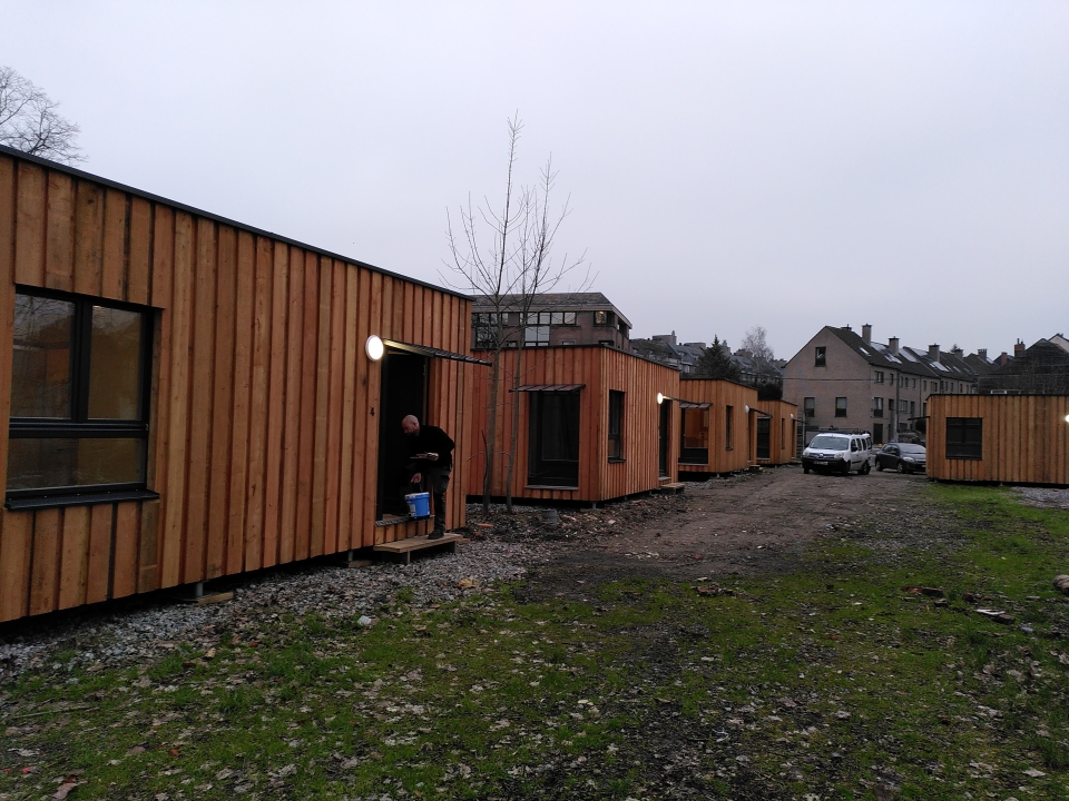 Logements modulaires - Sans-abrisme - Bruxelles