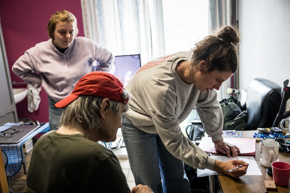 patient dans son logement à liège 