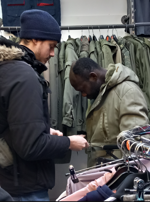 patient doing shopping 