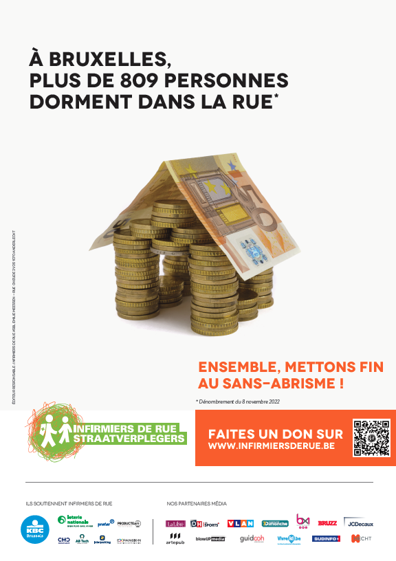 A BXL plus que 809 personnes dorment en rue